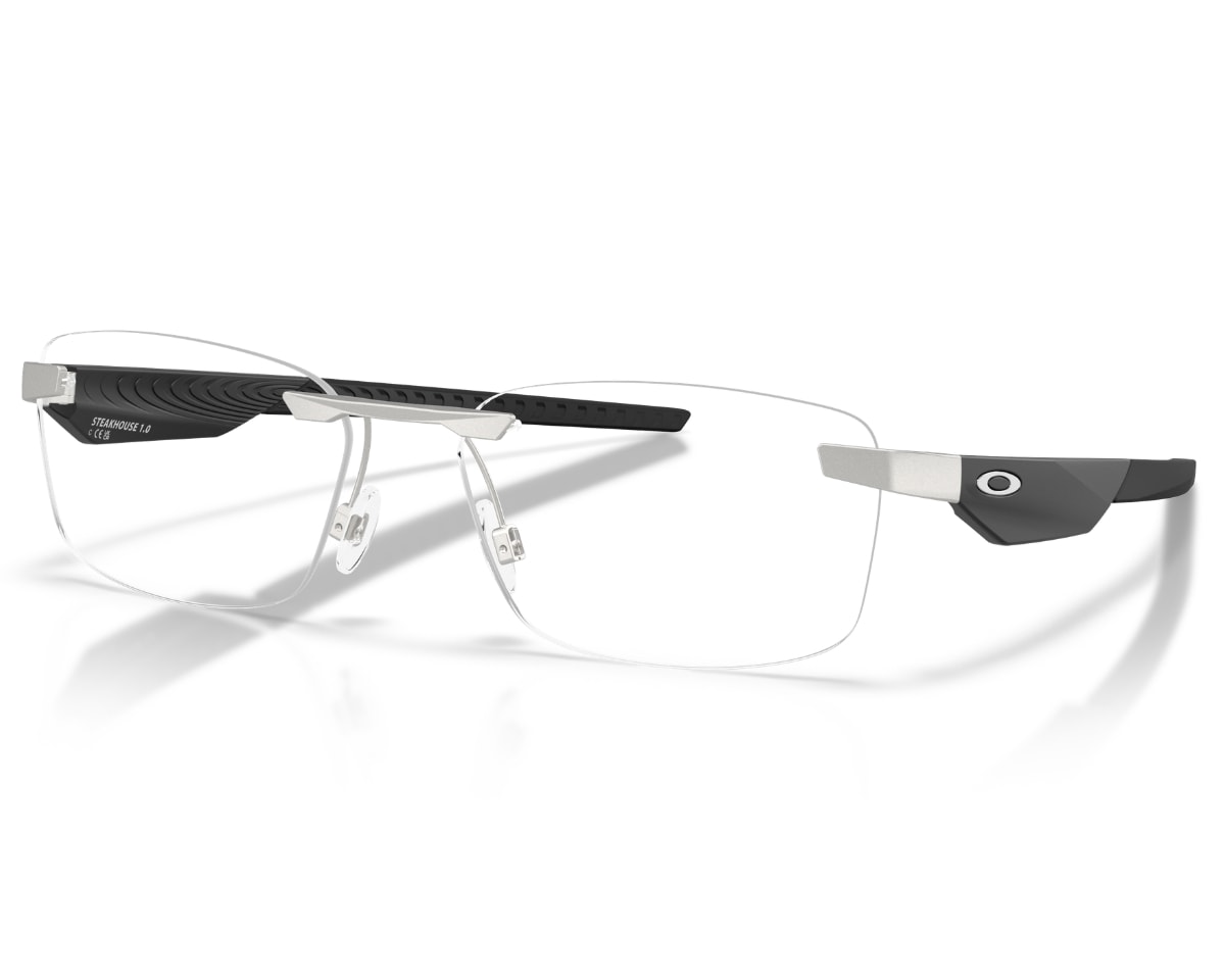Óculos de Grau Oakley Steakhouse 1.0 Satin Chrome OX3126 04-57