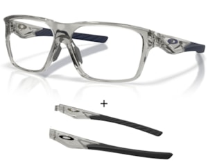 Óculos de Grau Oakley Versafuse SQ Grey Shadow Extra Temple OX8201 03-56