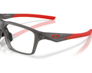 Óculos de Grau Oakley Versafuse SQ Satin Grey Smoke Extra Temple OX8201 02-56