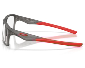 Óculos de Grau Oakley Versafuse SQ Satin Grey Smoke Extra Temple OX8201 02-56