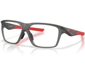 Óculos de Grau Oakley Versafuse SQ Satin Grey Smoke Extra Temple OX8201 02-56