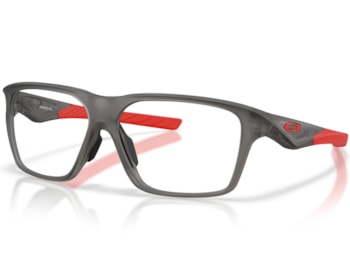 Óculos de Grau Oakley Versafuse SQ Satin Grey Smoke Extra Temple OX8201 02-56