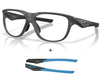 Óculos de Grau Oakley Versafuse SS Satin Black Extra Temple OX8199D 01-56