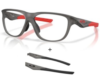 Óculos de Grau Oakley Versafuse SS Satin Grey Smoke Extra Temple OX8199D 02-56