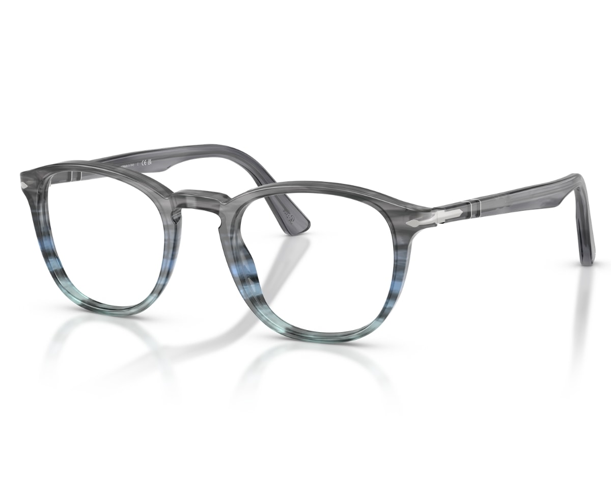 Óculos de Grau Persol Galleria Azul Translúcido PO3143V 1205-49