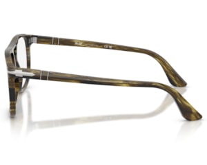 Óculos de Grau Persol Icona Striped Black Olive Green PO3329V 1237-54