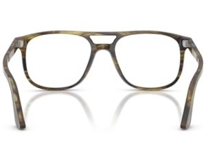 Óculos de Grau Persol Icona Striped Black Olive Green PO3329V 1237-54