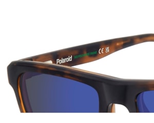 Óculos de Grau Polaroid Clip On Havana Fosco Polarizado PLDD641/C N9P-53