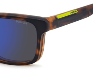 Óculos de Grau Polaroid Clip On Havana Fosco Polarizado PLDD641/C N9P-53