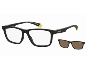 Óculos de Grau Polaroid Clip On Preto Fosco Polarizado PLD2147CS 003-55