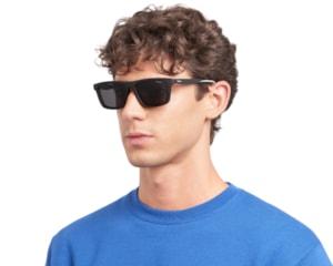 Óculos de Grau Polaroid Clip On Preto Fosco Polarizado PLDD590C O6W-55