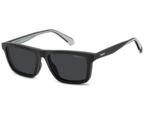 Óculos de Grau Polaroid Clip On Preto Fosco Polarizado PLDD590C O6W-55