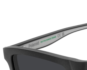 Óculos de Grau Polaroid Clip On Preto Fosco Polarizado PLDD590C O6W-55