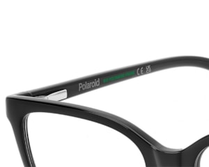 Óculos de Grau Polaroid Clip On Preto Polarizado PLD D640/C2 807-52