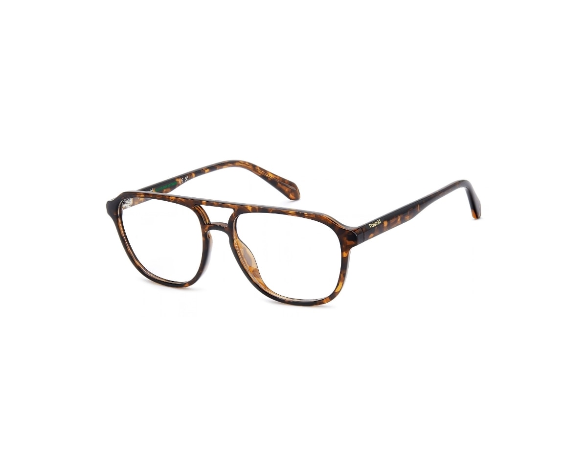 Óculos de Grau Polaroid Contemporary Marrom Havana PLD D625 086-54