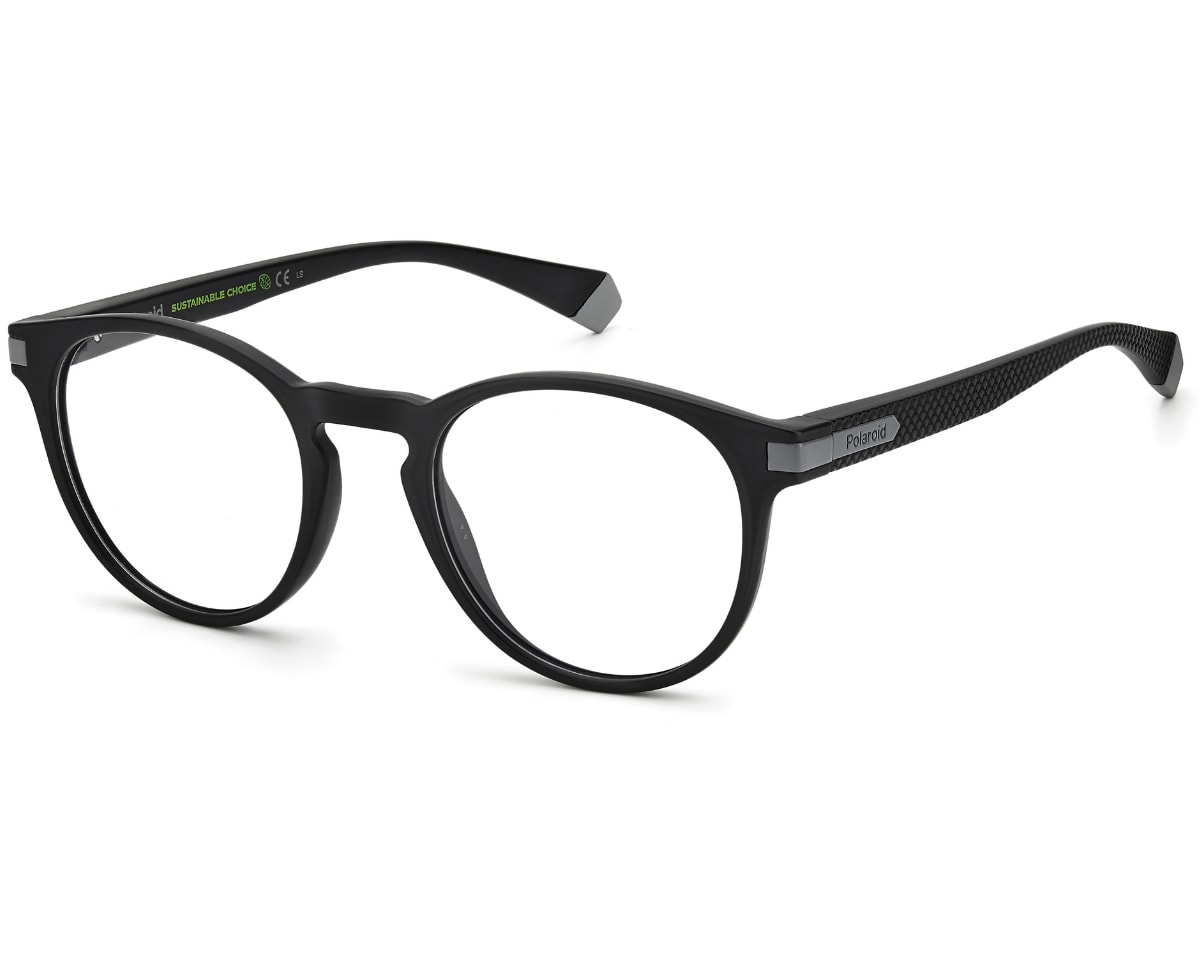 Óculos de Grau Polaroid Preto Fosco PLDD418 O6W-49