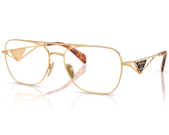 Óculos de Grau Prada Catwalk Dourado PRB50V 5AK1O1-59