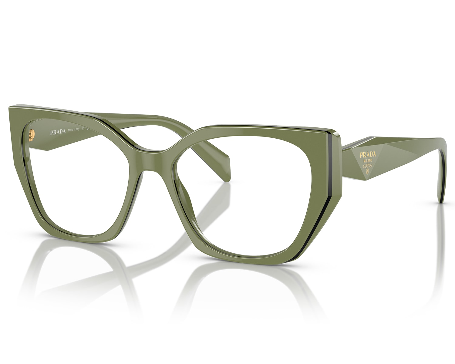 Óculos de Grau Prada Catwalk Sage Black PR 18WV 13J1O1 54