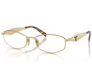 Óculos de Grau Prada Design Dourado PRD58V 5AK1O1-56