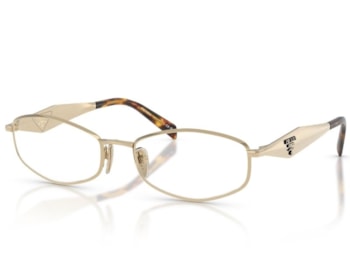 Óculos de Grau Prada Design Dourado PRD58V-ZVN1O1-56