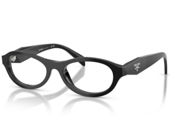 Óculos de Grau Prada Design Preto Brilho PRD18V 16K1O1-53