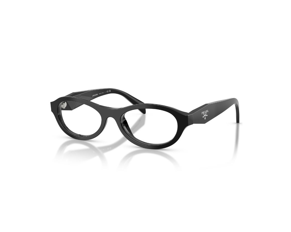 Óculos de Grau Prada Design Preto Brilho PRD18V 16K1O1-53