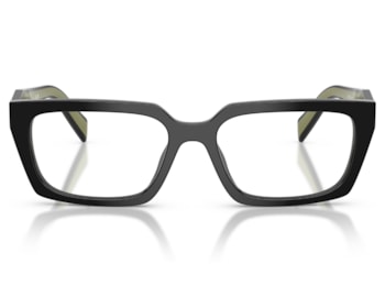 Óculos de Grau Prada Design Preto Brilho Verde PRD05V 03K1O1-55