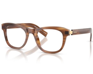 Óculos de Grau Prada Heritage Marrom Listrado PRD17V 25O1O1-52