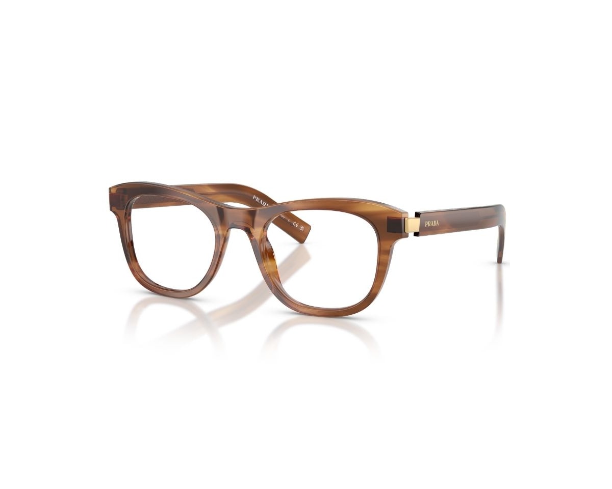 Óculos de Grau Prada Heritage Marrom Listrado PRD17V 25O1O1-52