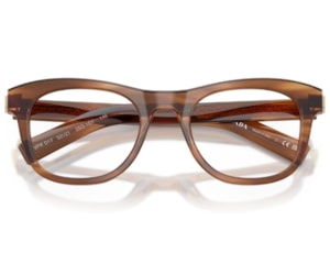 Óculos de Grau Prada Heritage Marrom Listrado PRD17V 25O1O1-52