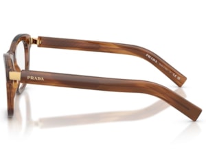 Óculos de Grau Prada Heritage Marrom Listrado PRD17V 25O1O1-52