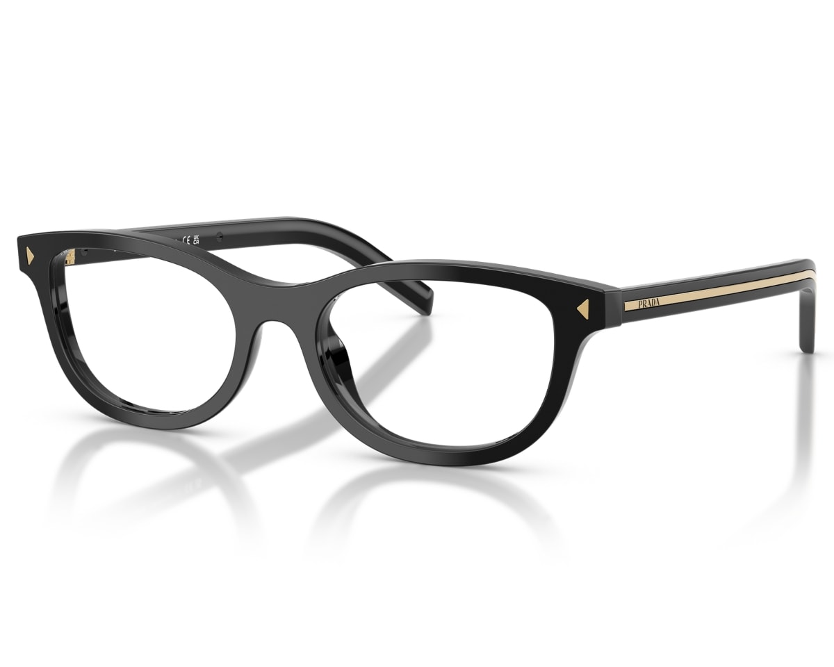 Óculos de Grau Prada Heritage Preto Brilho PRD01VU 16K1O1-52