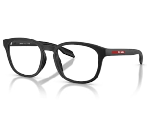 Óculos de Grau Prada Linea Rossa Preto Fosco PS03TV 12P1O1-53
