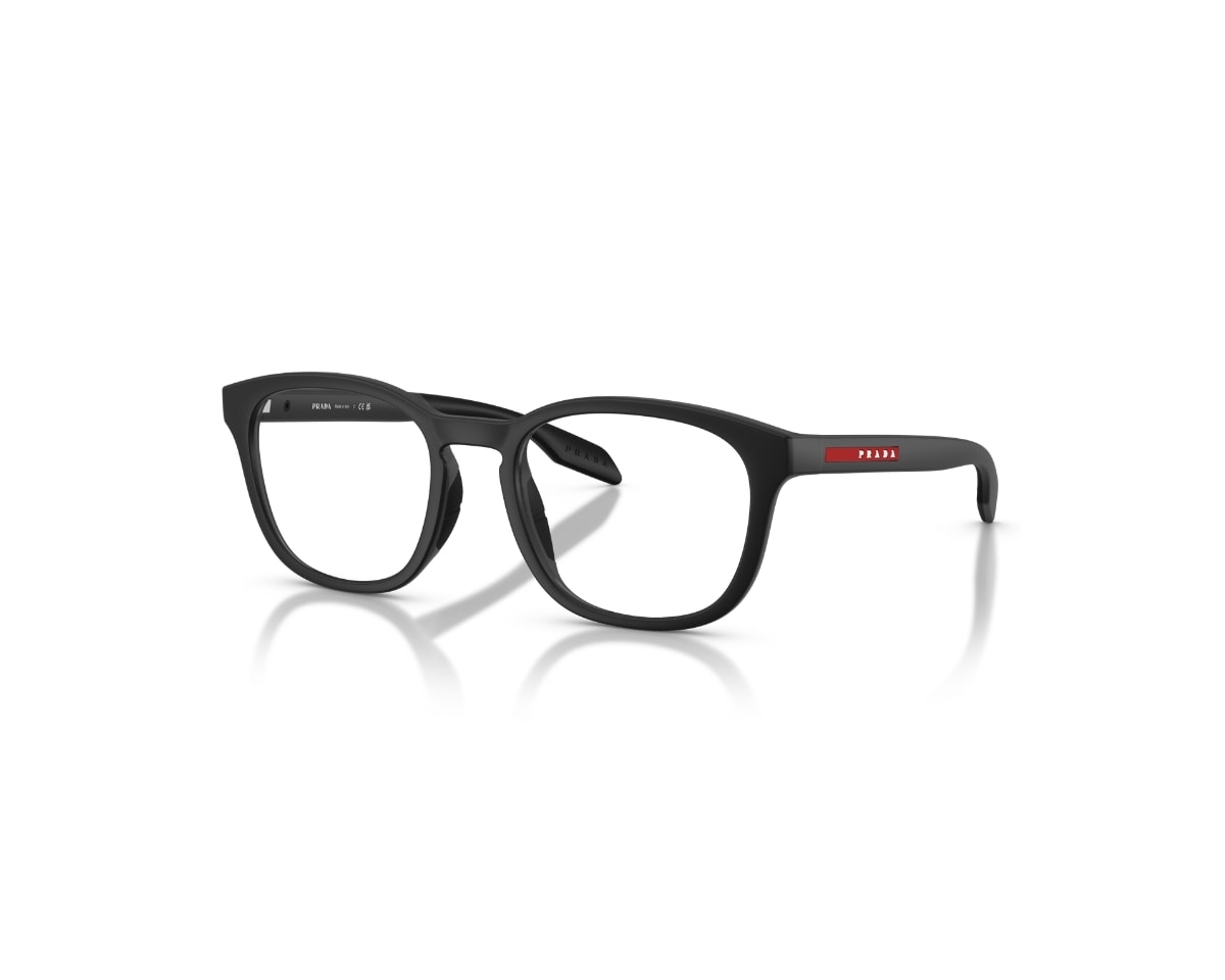 Óculos de Grau Prada Linea Rossa Preto Fosco PS03TV 12P1O1-53