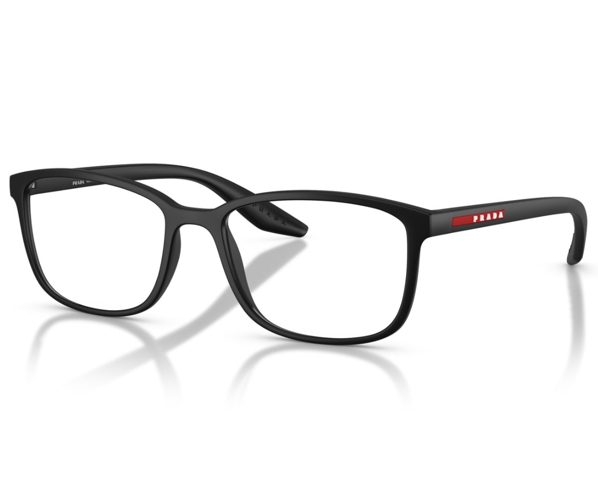 Óculos de Grau Prada Linea Rossa Preto Fosco PS07RV 1BO1O1-55