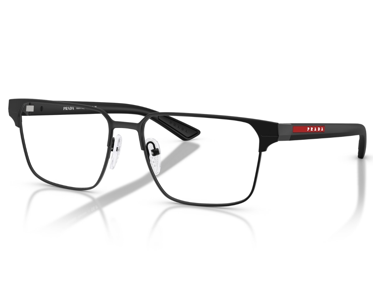 Óculos de Grau Prada Linea Rossa Preto Fosco PS50TV 1BO1O1-57