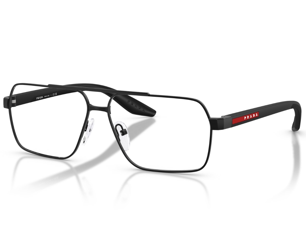 Óculos de Grau Prada Linea Rossa Preto Fosco PS51TV 1BO1O1-59