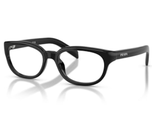Óculos de Grau Prada Signature Preto Brilho PRD03VU 16K1O1-54