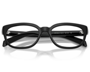 Óculos de Grau Prada Signature Preto Brilho PRD03VU 16K1O1-54