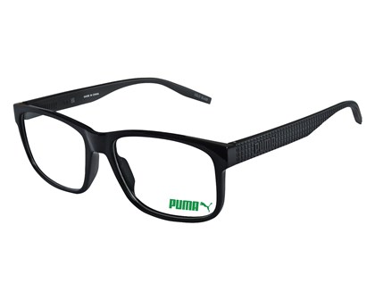 Óculos de Grau Puma PU0280O Preto Brilho 001-57