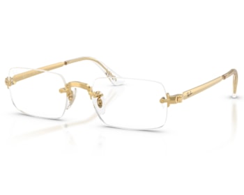 Óculos de Grau Ray Ban A$ap Rocky Dourado RX3928V 2500-54