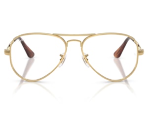 Óculos de Grau Ray Ban Aviator Max Dourado RX3925V 2500-58