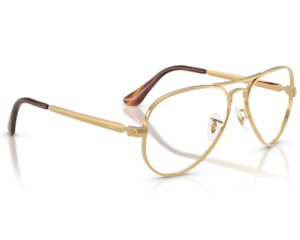 Óculos de Grau Ray Ban Aviator Max Dourado RX3925V 2500-58