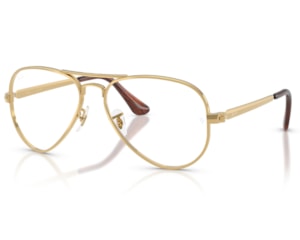 Óculos de Grau Ray Ban Aviator Max Dourado RX3925V 2500-58