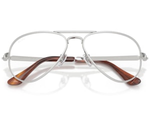 Óculos de Grau Ray Ban Aviator Max Prata RX3925V 2501-58