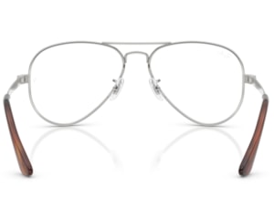 Óculos de Grau Ray Ban Aviator Max Prata RX3925V 2501-58