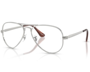 Óculos de Grau Ray Ban Aviator Max Prata RX3925V 2501-58