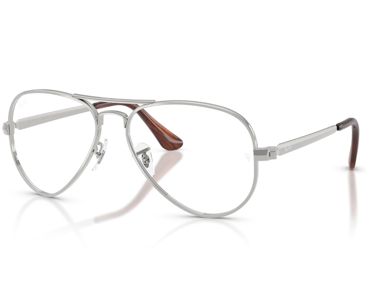 Óculos de Grau Ray Ban Aviator Max Prata RX3925V 2501-58