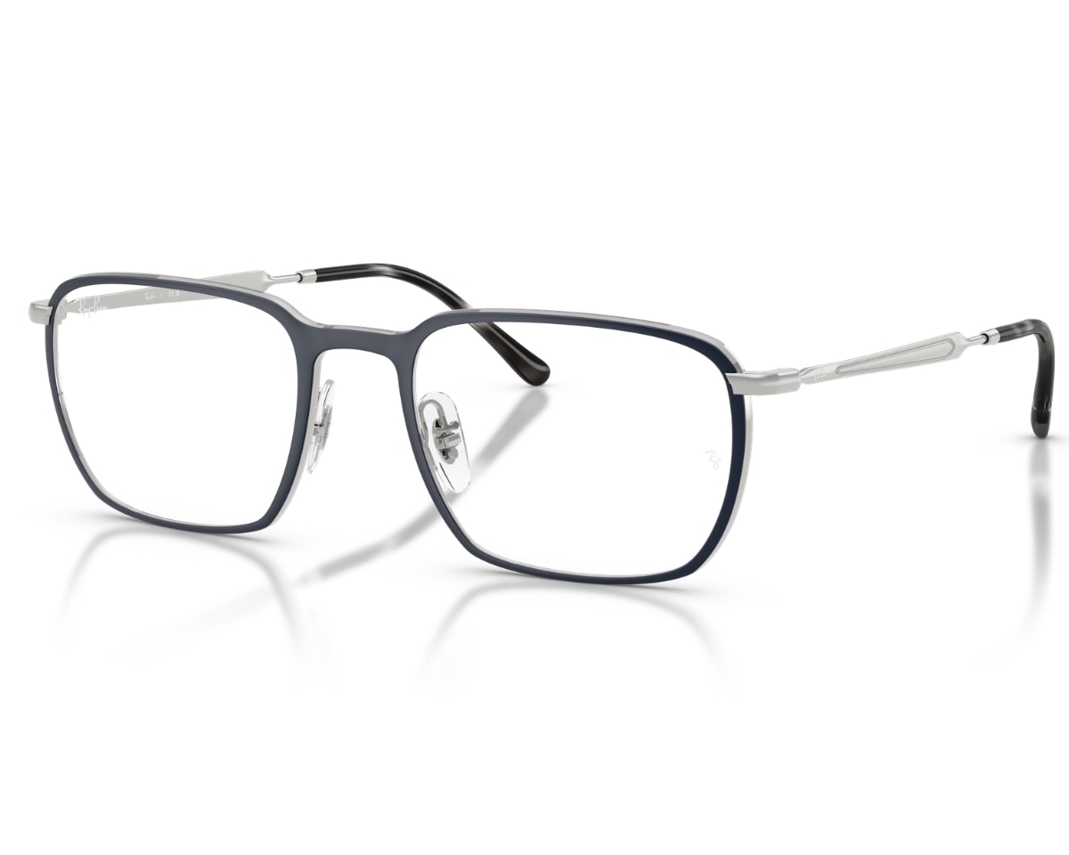 Óculos de Grau Ray Ban Azul Prateado RX6549 3016-53