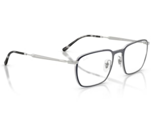 Óculos de Grau Ray Ban Azul Prateado RX6549 3016-53